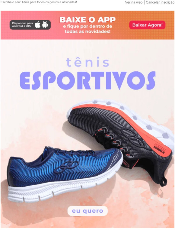 👟 Tênis Esportivos: Descontos especiais para você!