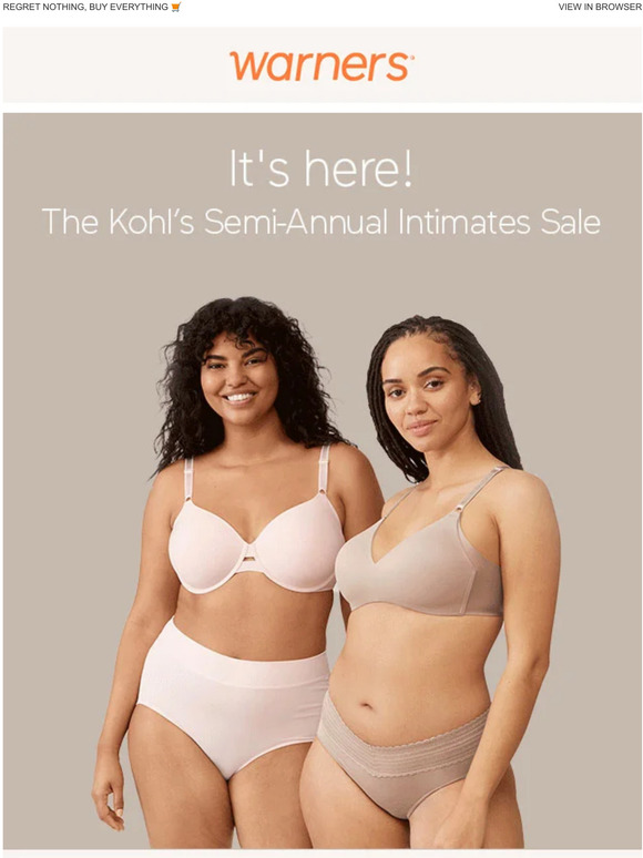 ❗️ Kohl’s Semi-Annual Intimates Sale is here ❗️