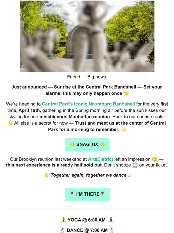 April 19th — Central Park 🌳