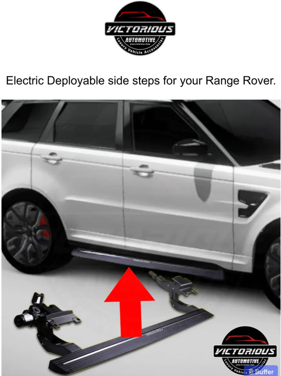 Electric Deployable side steps for your Range Rover