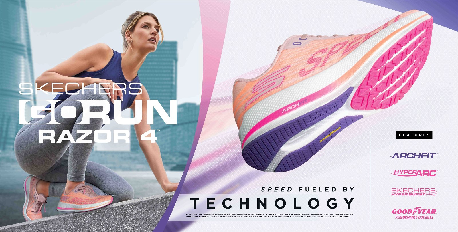 Tênis Skechers GO Run Speed Beast - Feminino em Promoção