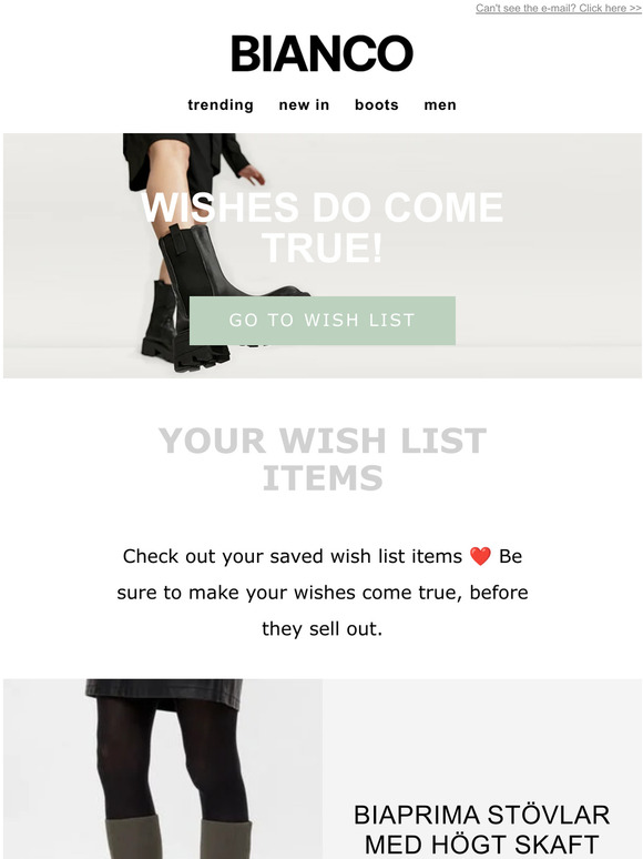 Your loved items are waiting for you!