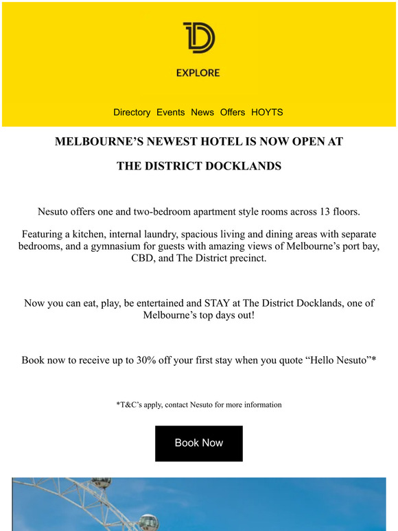 The District Docklands Melbourne's Newest Hotel Is Open at The