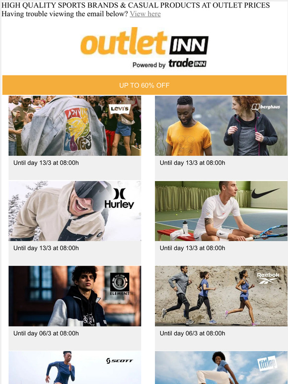  NIKE, HURLEY, BERGHAUS, Levi s Â®