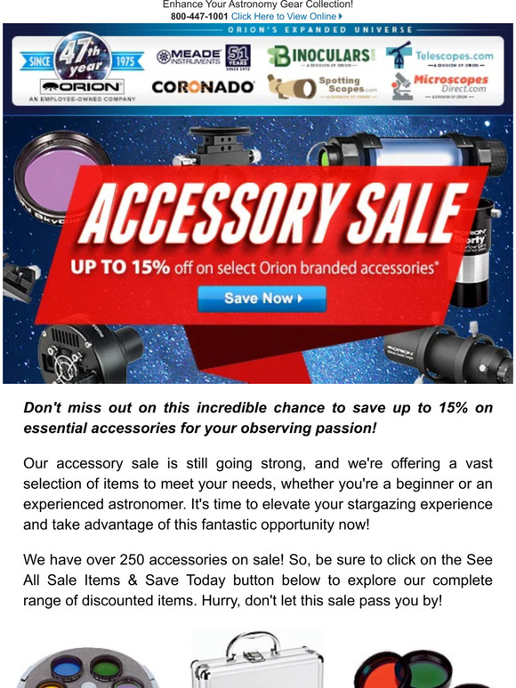 Orion Telescopes UK Our Accessory Sale Is Still Going Strong Milled