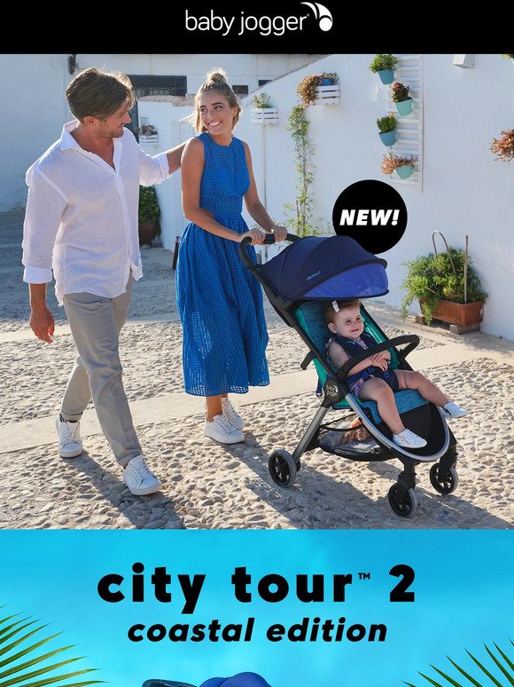 NEW! limited edition travel stroller with a splash of color
