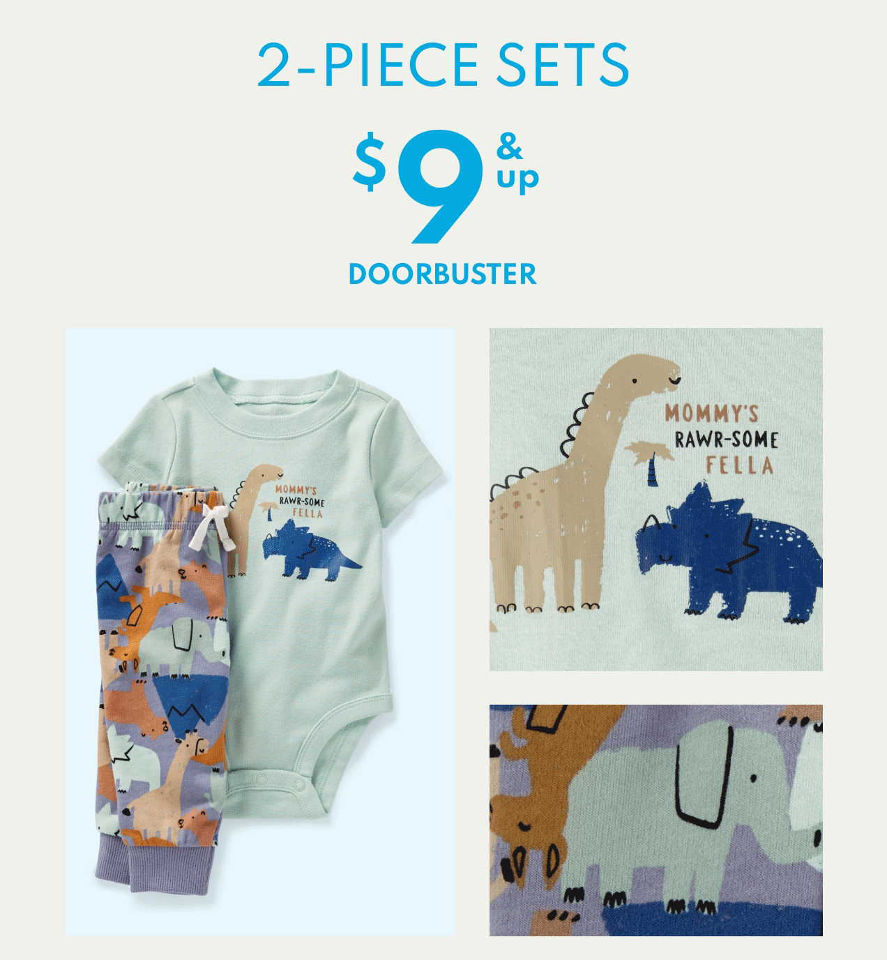 Carters.com: 2-piece sets from $4.50 per piece Easy outfits in a snap ...