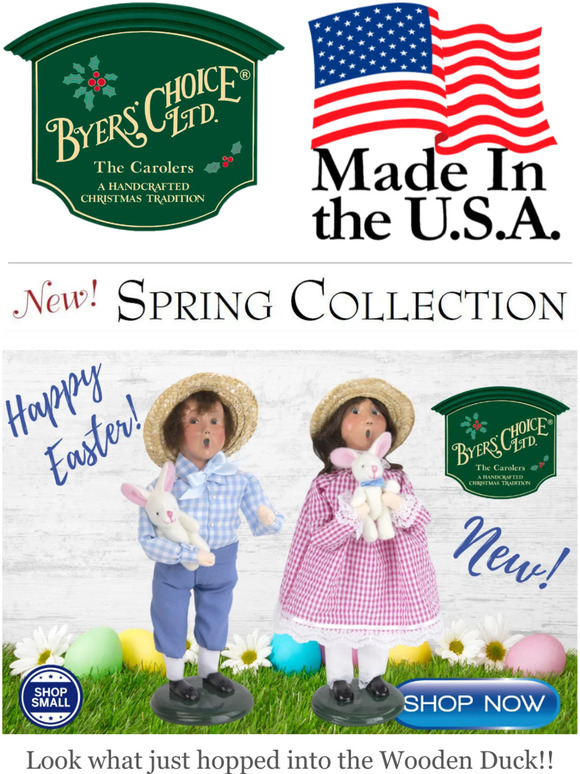 🐰 Byers' Choice Easter Carolers, Just In!  ﻿ ﻿  ​