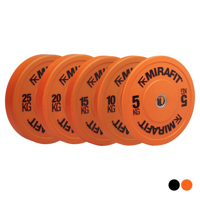 Orange green bumper plates