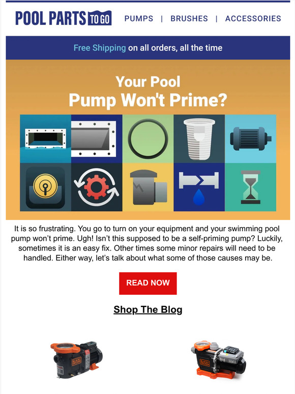 Pool Parts To Go Your Pool Pump Won't Prime? Milled