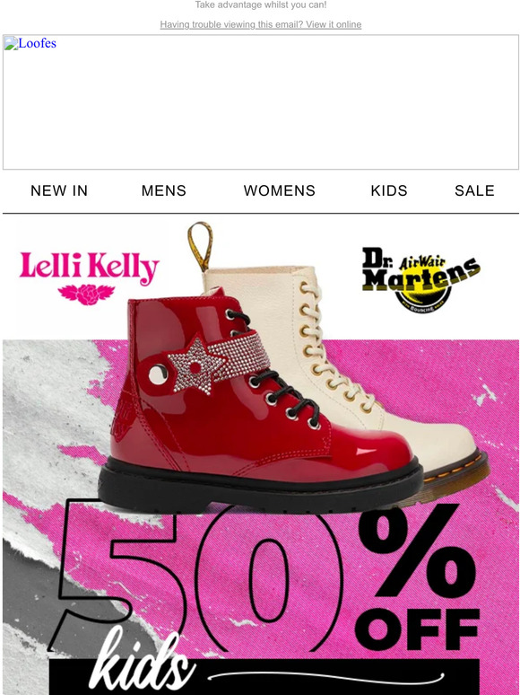 50% OFF Dr Martens & Lelli Kelly