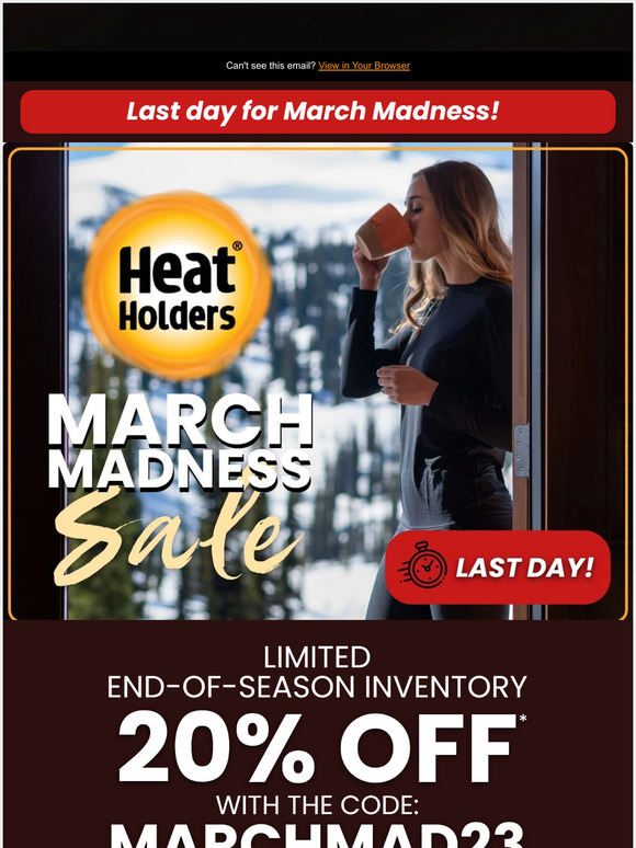Last day for insane deals in our March Madness event. 🤪🤩