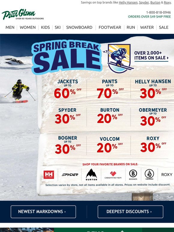 The Spring Break Sale Starts Now!