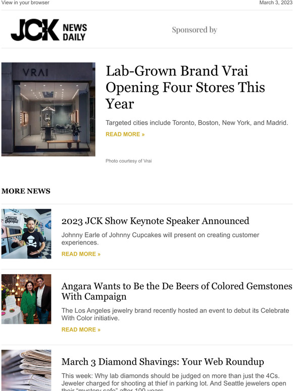 Lab-Grown Brand Vrai Opening Four Stores This Year