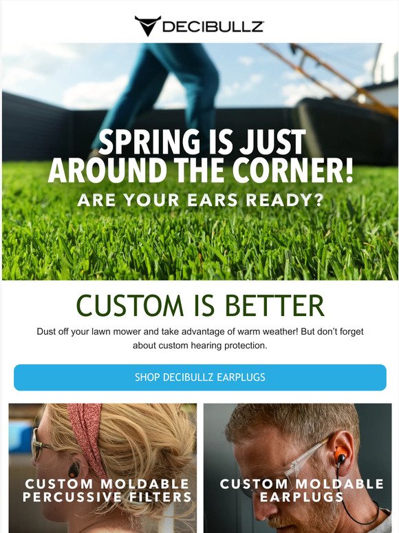 Spring into action with hearing protection🍃
