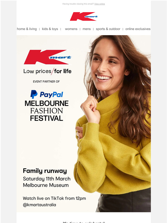 kmart Guess who’s walking the runway 🤩 Milled