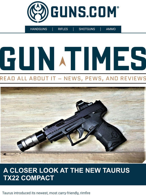 Gun Times A Closer Look At The New Taurus TX22 Compact Milled