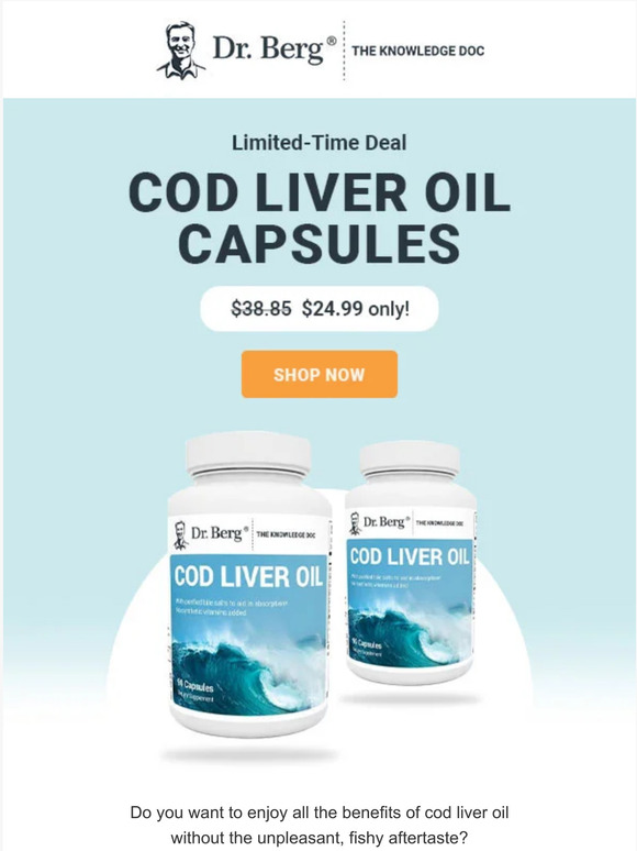 Dr Berg 🐟 Your Omega3 Source Without The Fishy Aftertaste Milled