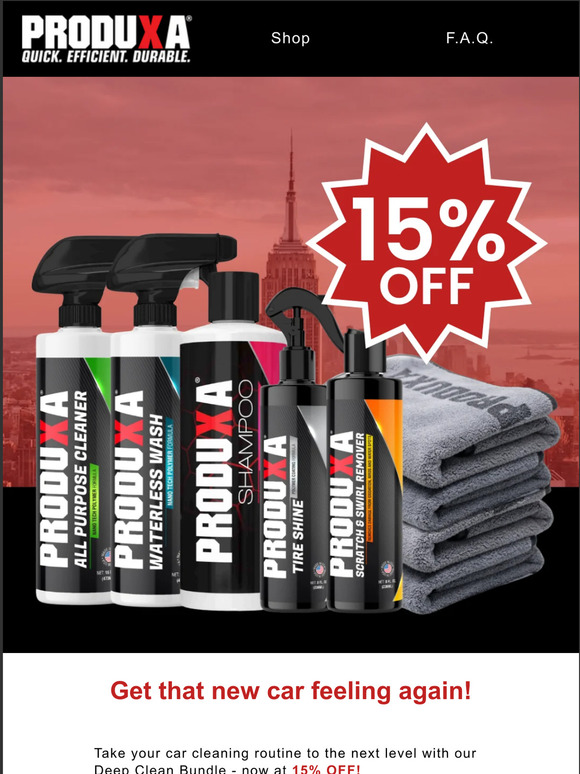 Get 15% OFF our Deep Clean Bundle!