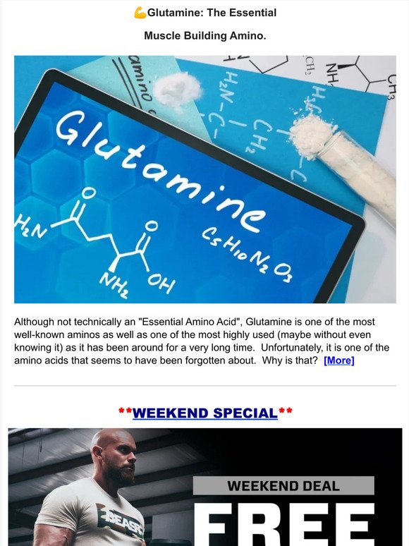 💪Glutamine: The Essential Muscle Building Amino