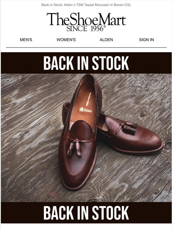 Alden 36602 Tassel Loafer Is Back In Stock!