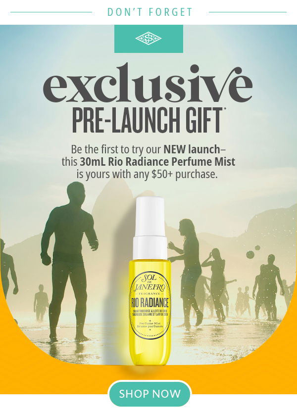 Sol de Janeiro: IT'S ALMOST GONE: Get first access to our NEW Rio Radiance  Perfume Mist for FREE!