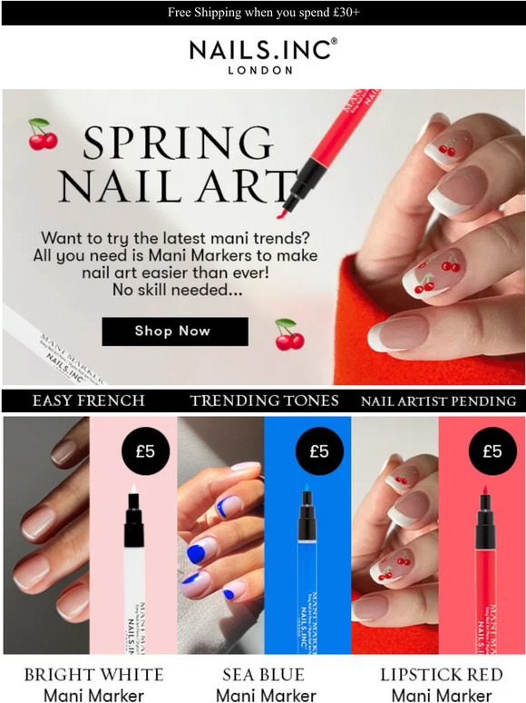 Nails Inc Flaunt Your Nail Art with our NEW! Mani Markers Milled
