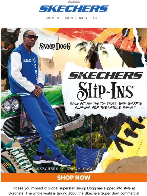 Skechers 2023 Super Bowl Ad with Snoop Dogg 