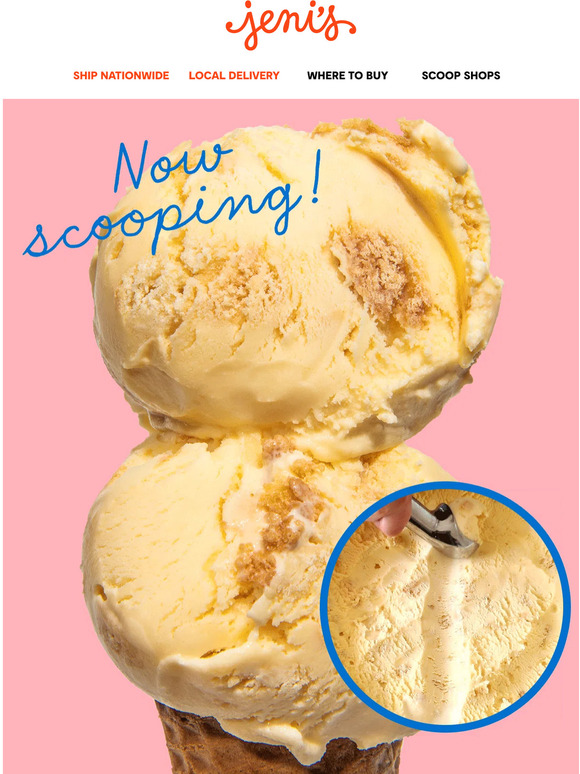 Jeni's Ice Creams Now scooping! Biscuits with the Boss Milled