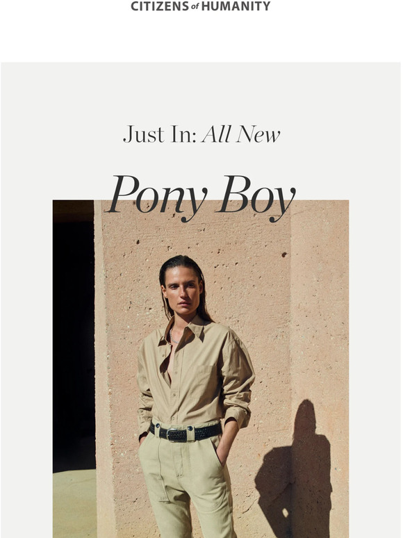 JUST IN: All New Pony Boy