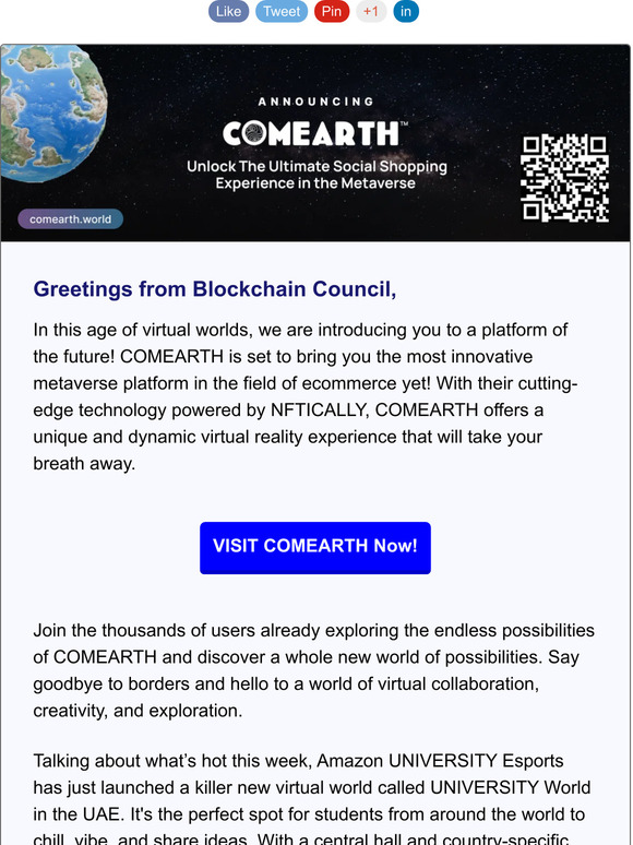 Blockchain Council Discover the Future of Virtual Reality with
