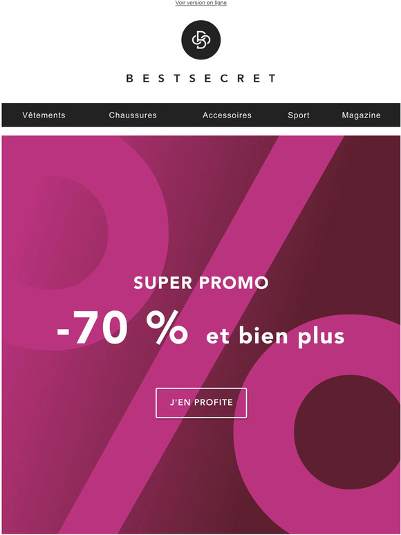-70 % et bien plus pendant notre Super Promo 👀