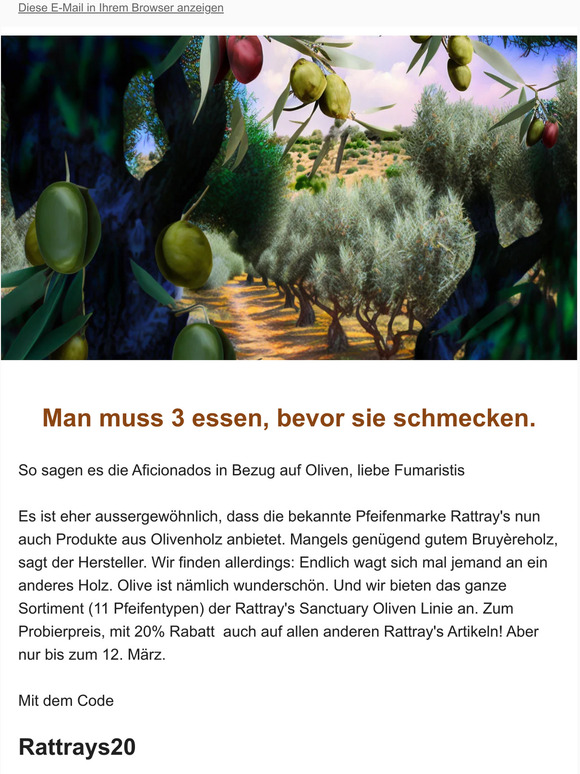Magst Du Oliven? Jetzt schon.