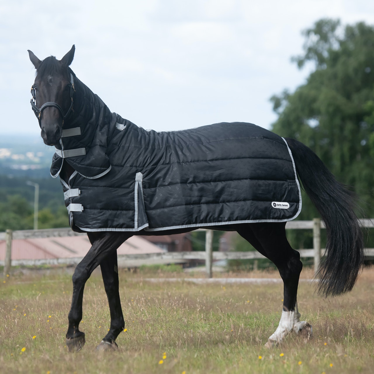 Derby House Elite 300g Combo Liner Under Rug - Black Cool Grey