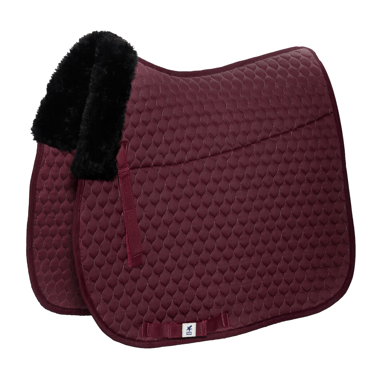 Derby House Pro GP Faux Sheepskin Lined Saddle Pad - Plum Black