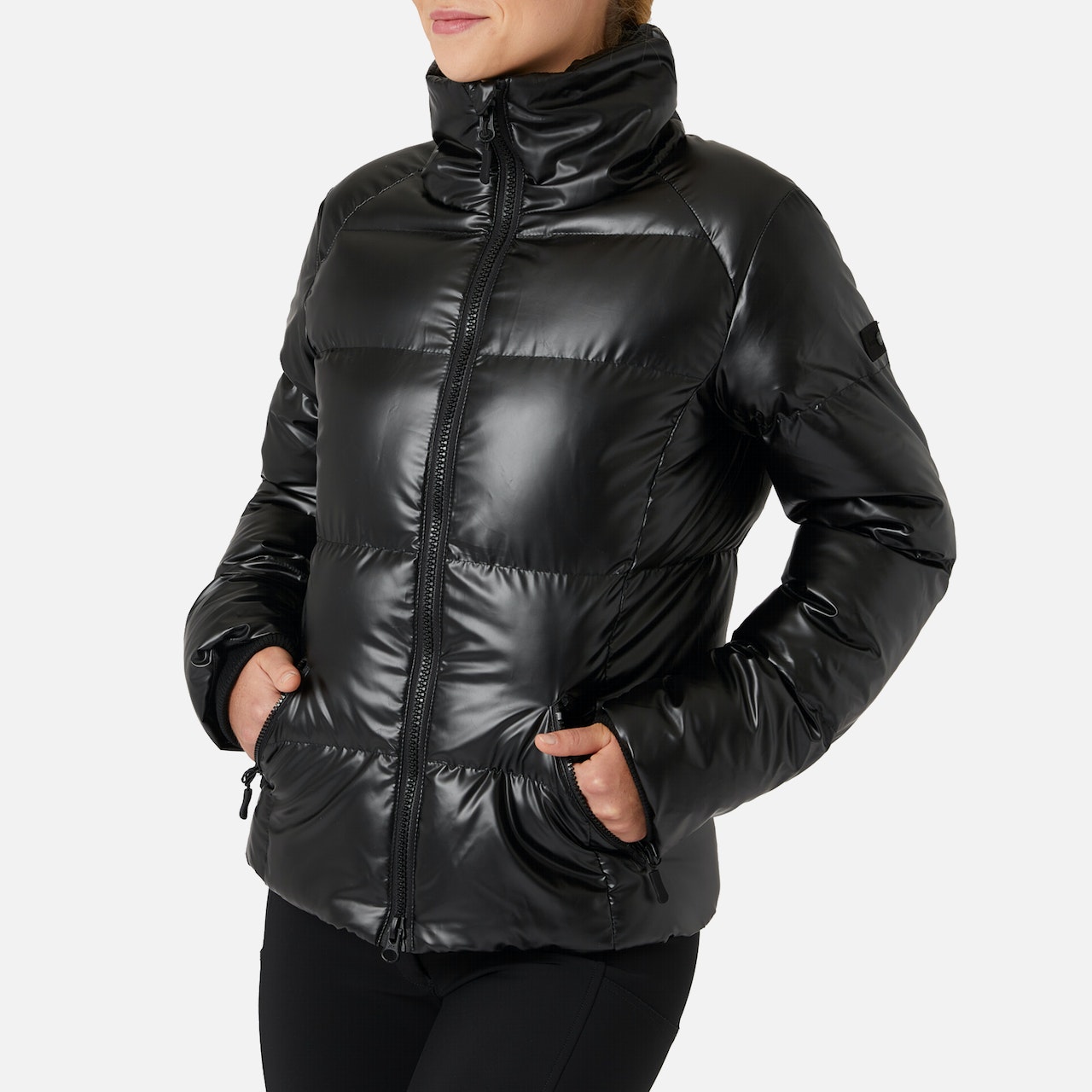 Horze Rianna Shine Padded Ladies Riding Jacket - Black