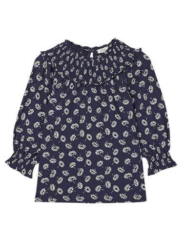 Sienna Mono Daisy Smock Top