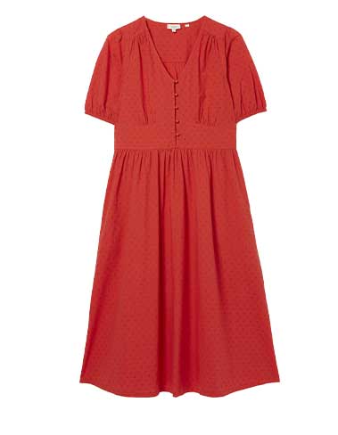 Penelope Red Midi Dress