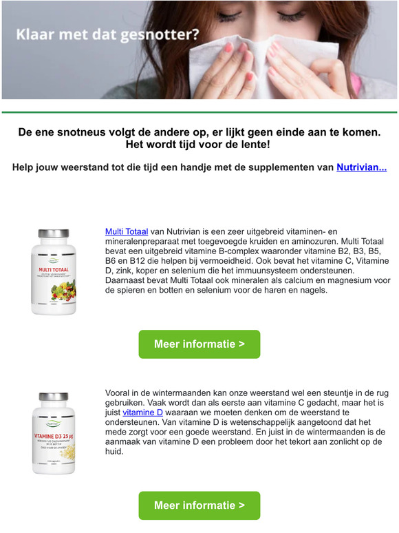 Klaar met dat gesnotter?