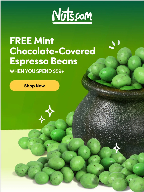 Lucky You! FREE Mint Chocolate Covered Espresso Beans Inside