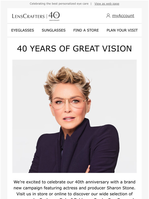 LensCrafters It’s our 40th anniversary! Milled