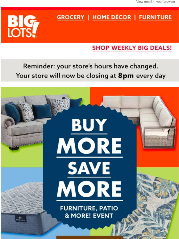 Big Lots Buy More, Save More going on NOW! 🥳 🎉 Milled