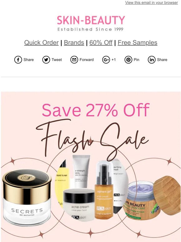 Save 27% Off Flash Sale + New Arrivals