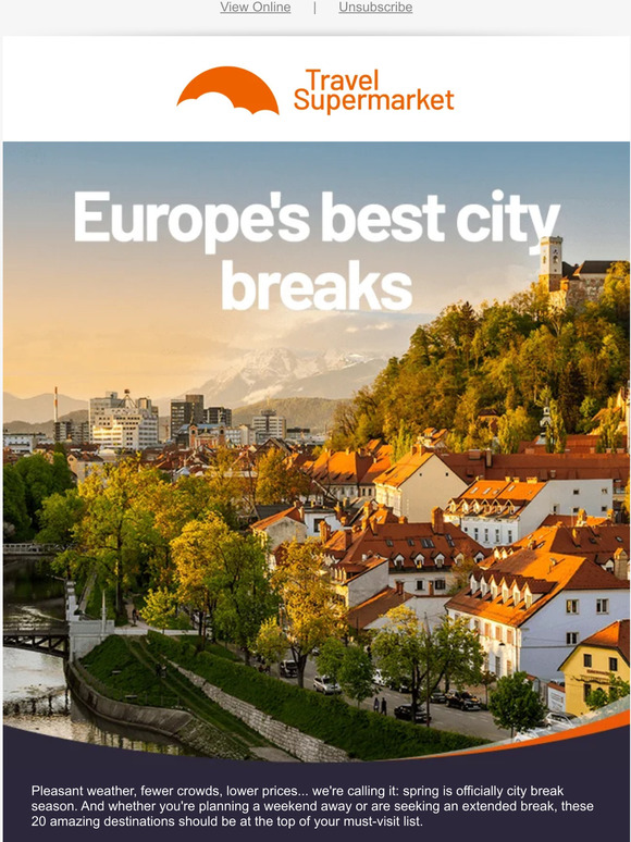 TravelSupermarket 20 amazing European cities to visit this year 🤩 Milled