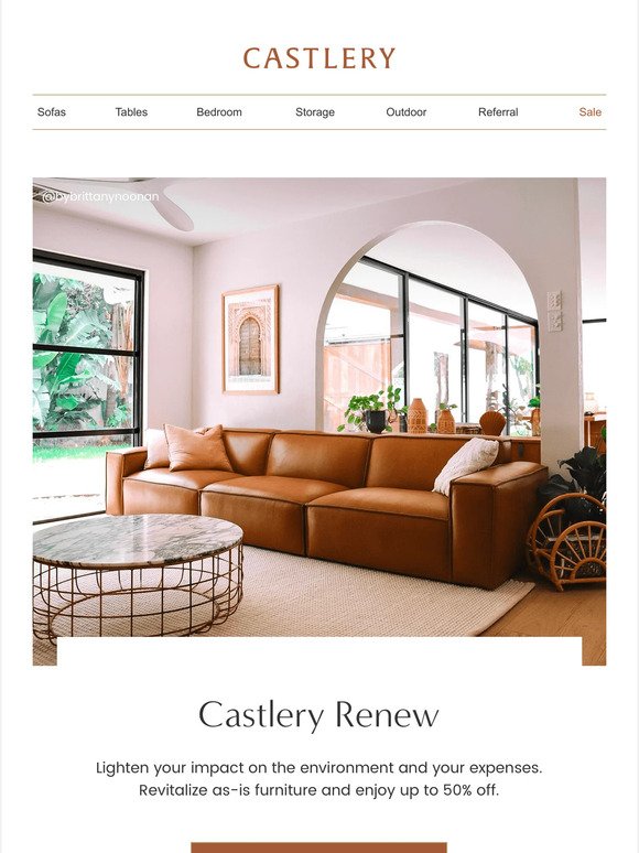 Castlery Renew: Up to 50% off.