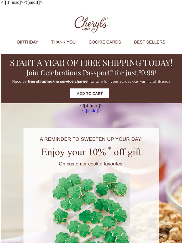 How sweet - Get 10% off your next purchase!