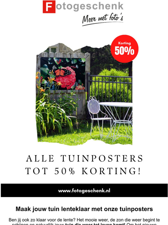 Geef jouw tuin een nieuwe uitstraling met onze Tuinposters!