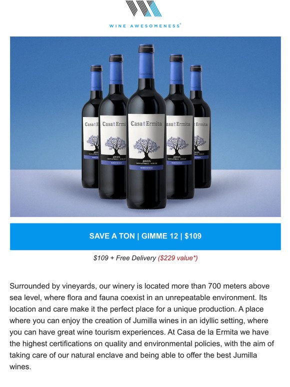 a spanish superstar 🍷 wine... $109 cases