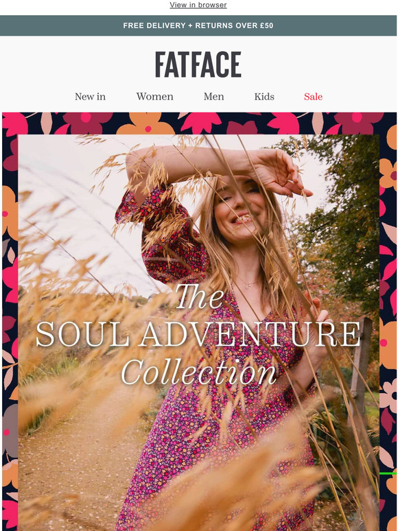 Fat Face UK The Soul Adventure Collection Milled