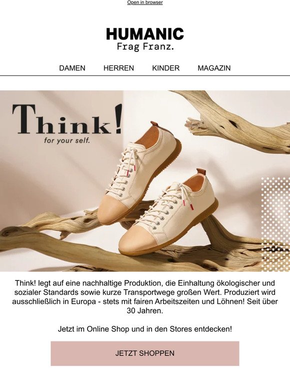 Think! ✌️ faire und umweltfreundliche Schuhe 💛💙❤️